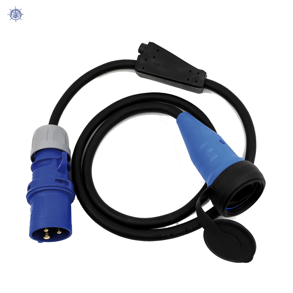 CEE Adapterleitung, 1,5 m, CEE Stecker - CH Dose