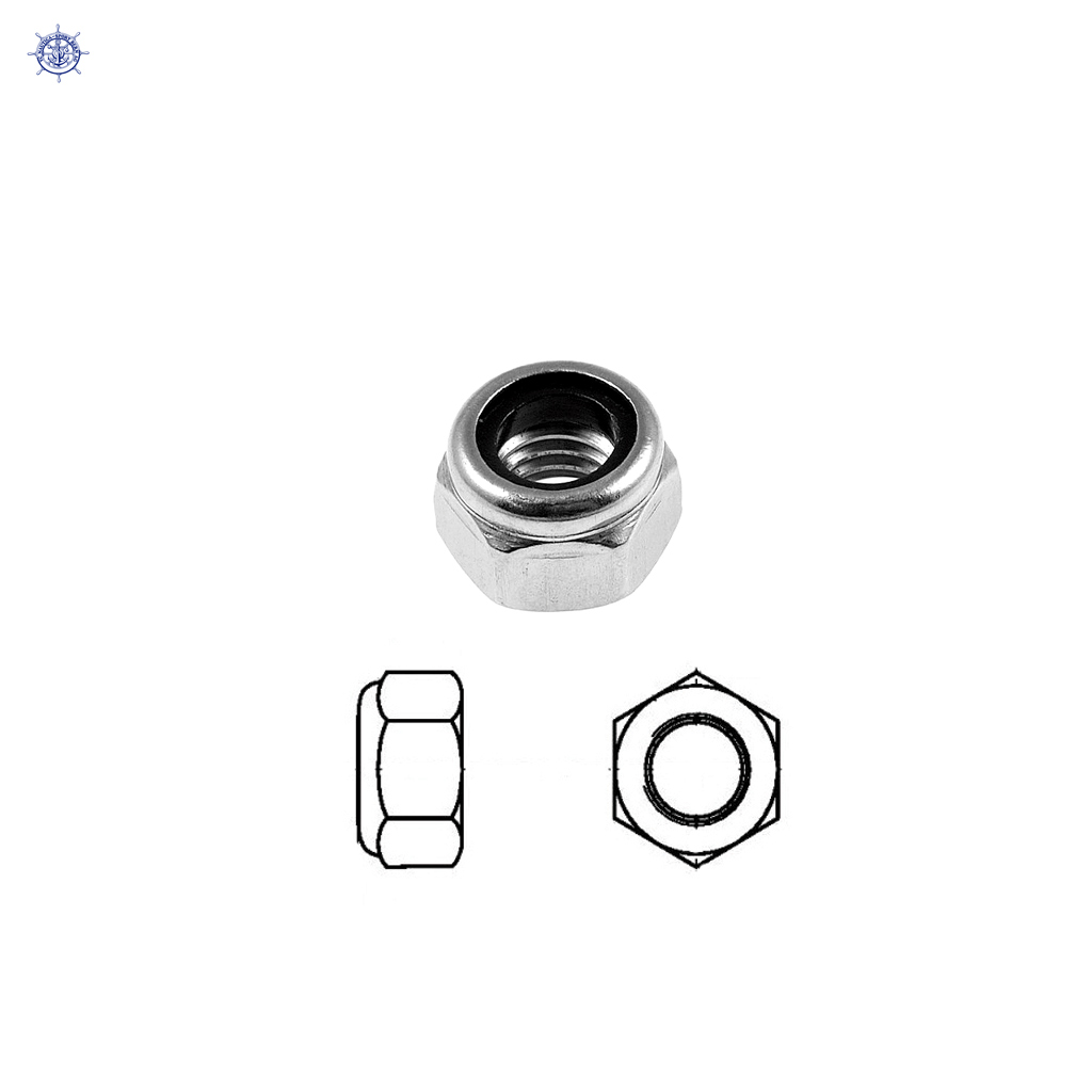 Ecrous de sécurité M6 DIN985 (10pcs)