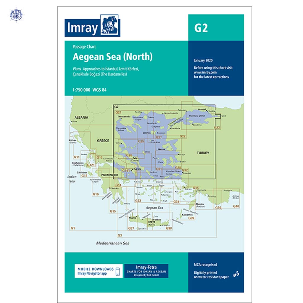 Imray Seekarte G2 Northern Aegean (Passage Chart)