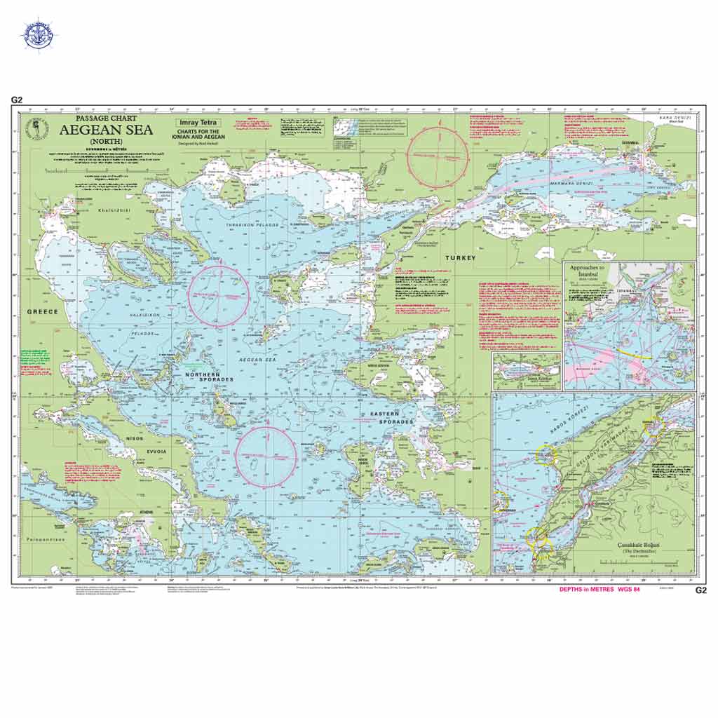 Imray Seekarte G2 Northern Aegean (Passage Chart) – Bild 2
