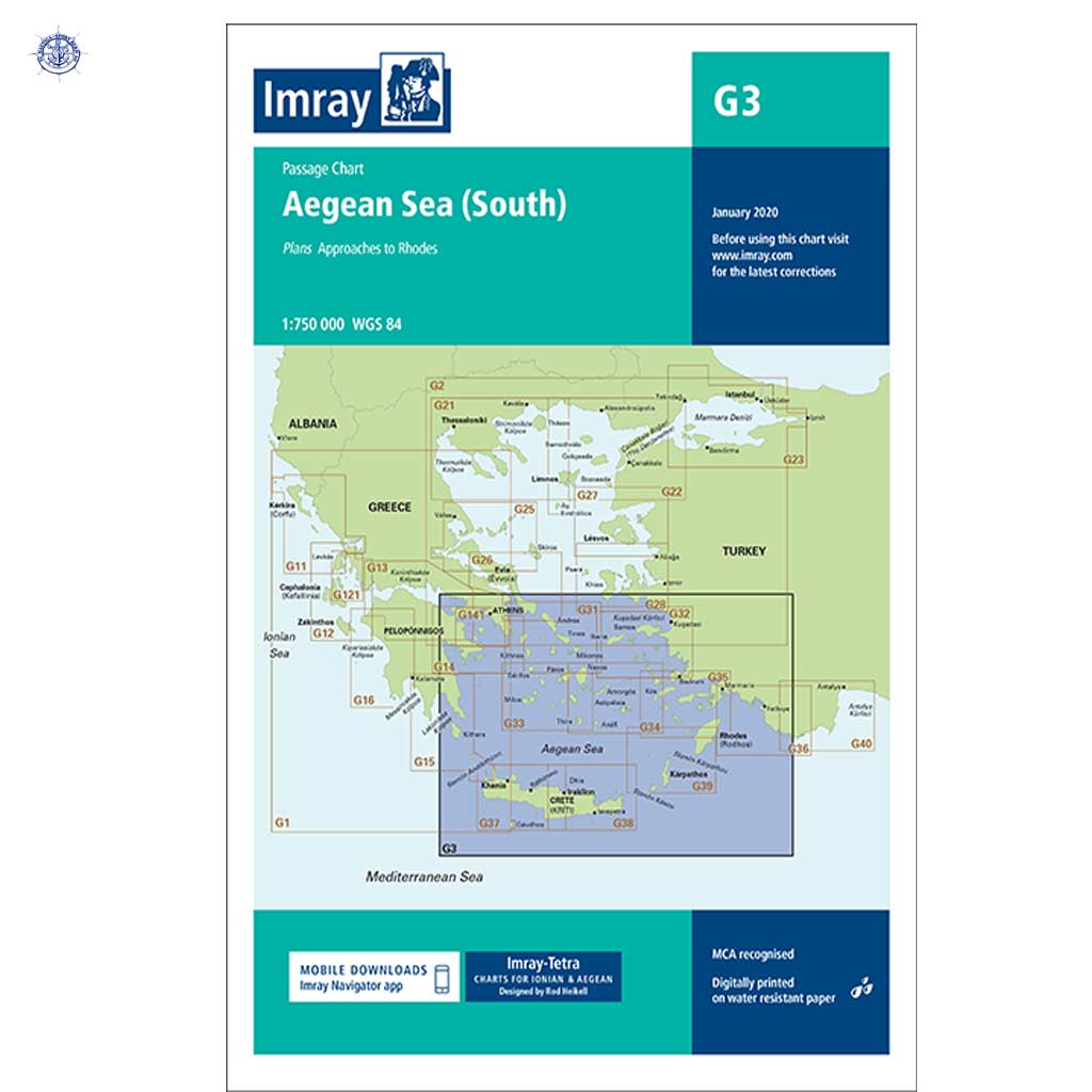 Imray G3 Southern Aegean (Passage Chart)