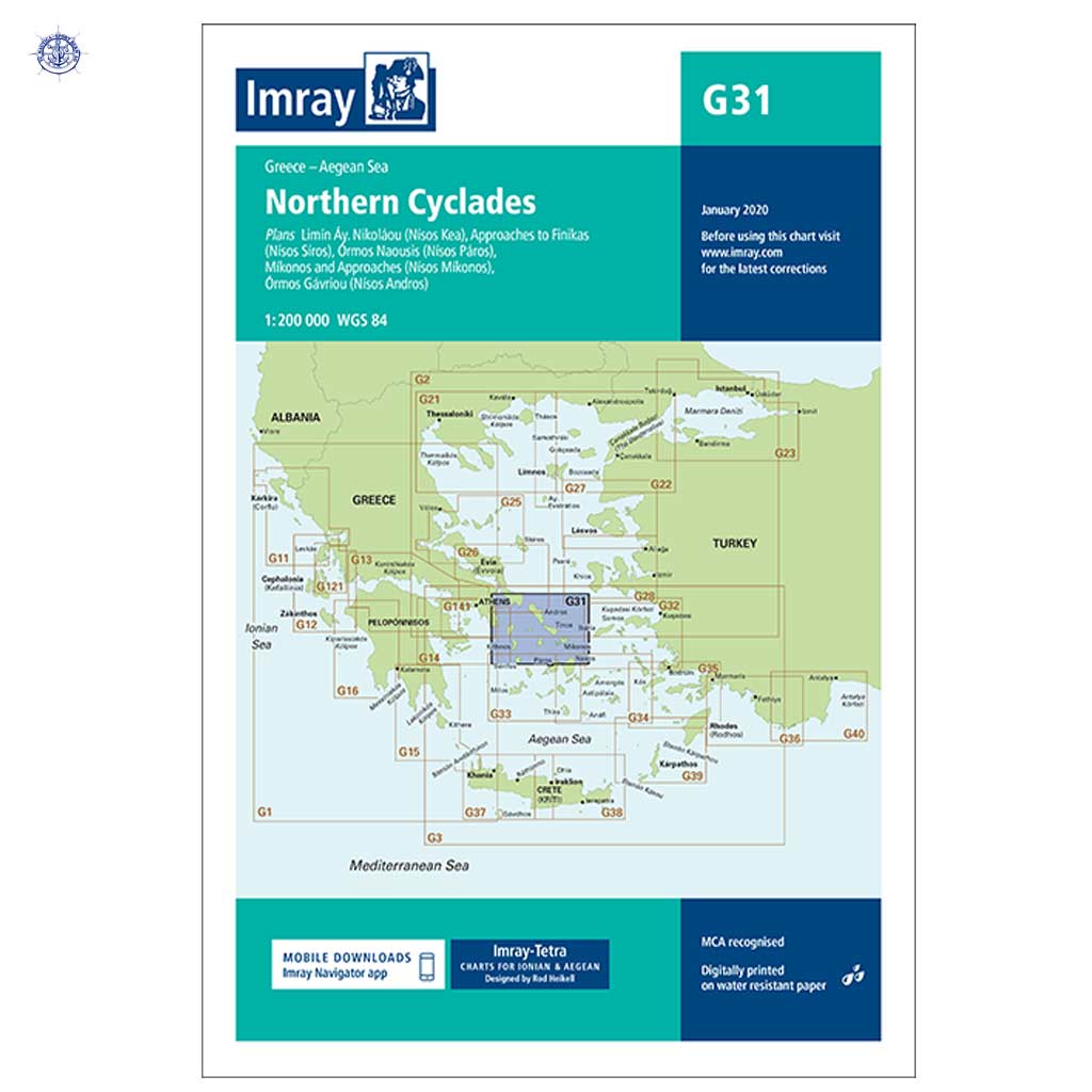 Imray G31 Northern Cyclades