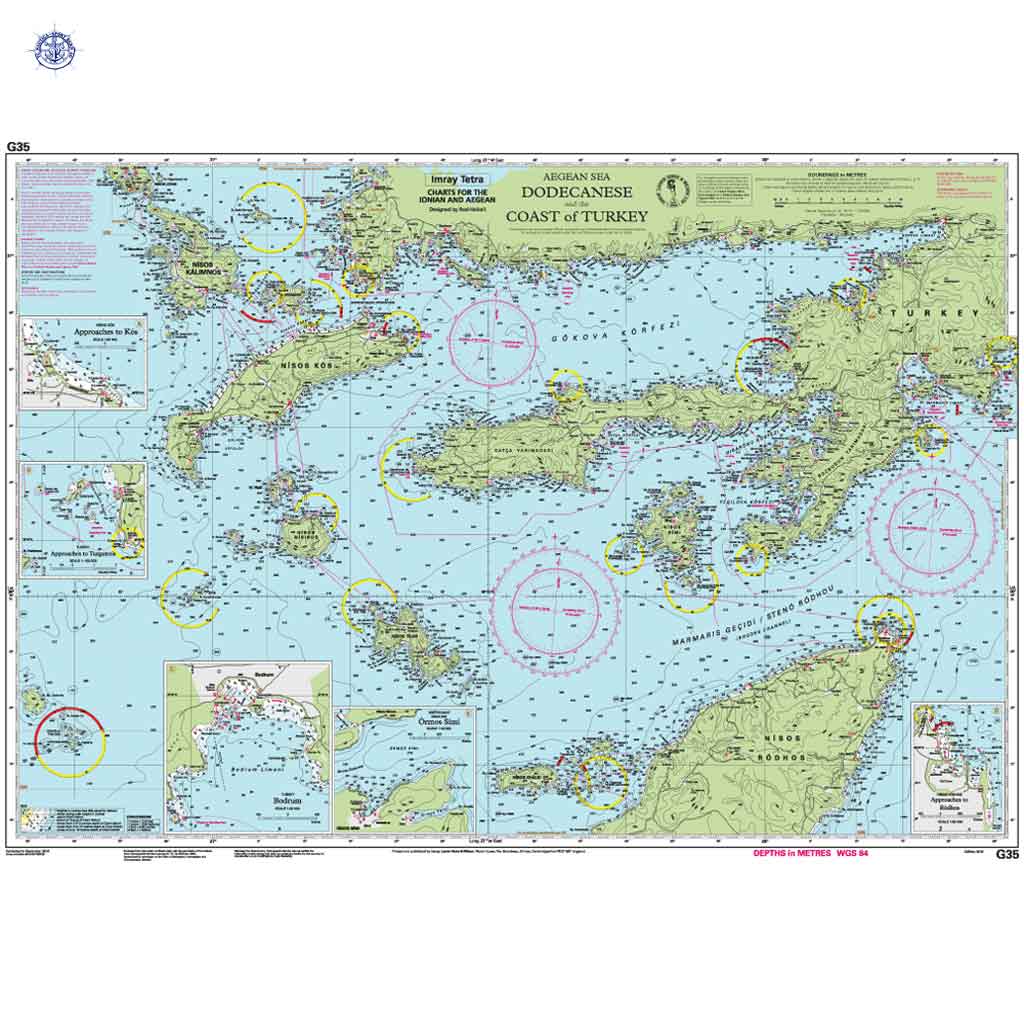 Imray Seekarte G35 Dodecanese and the Coast of Turkey – Bild 2