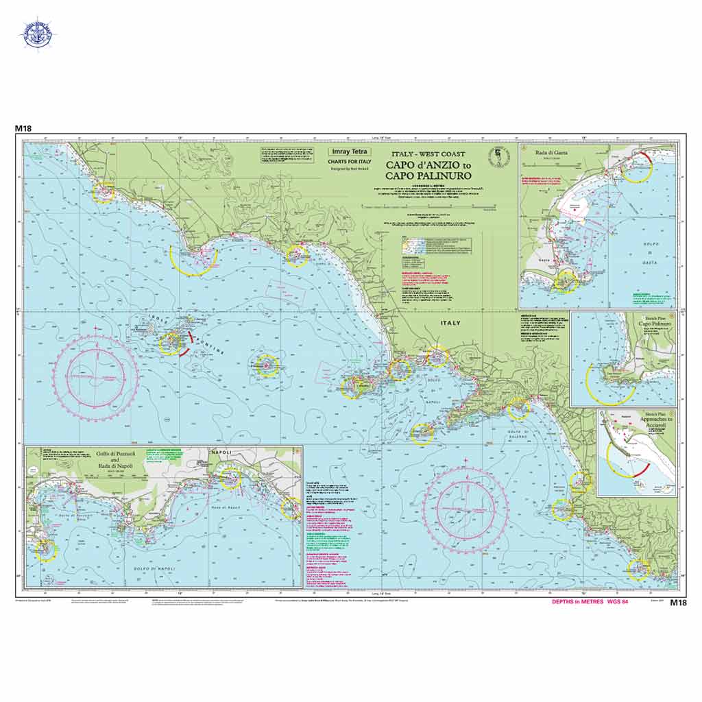 Imray Seekarte M18 Capo d' Anzio to Capo Palinuro – Bild 2