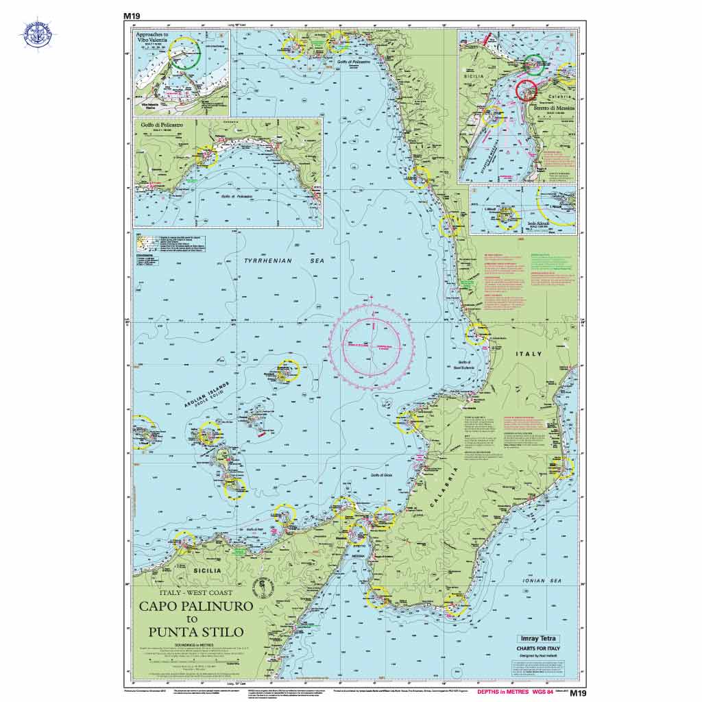 Imray Carte marine M19 Capo Palinuro to Punta Stilo – Image 2