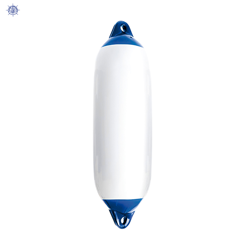 Fender (Star 2) weiss mit blauen Enden 15 x 58 cm