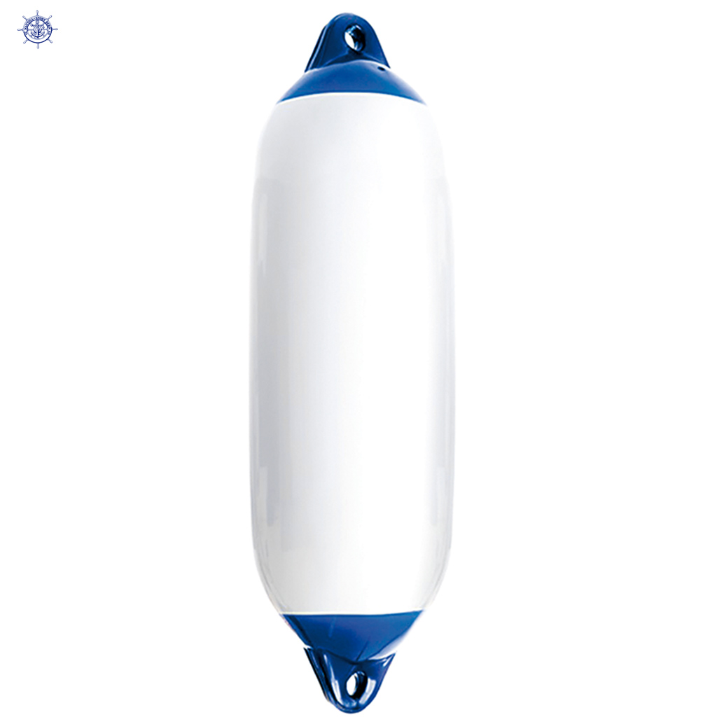 Fender (Star 4) weiss mit blauen Enden 24 x 72 cm