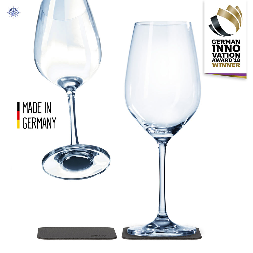 Magnet-Kristallglas Wein