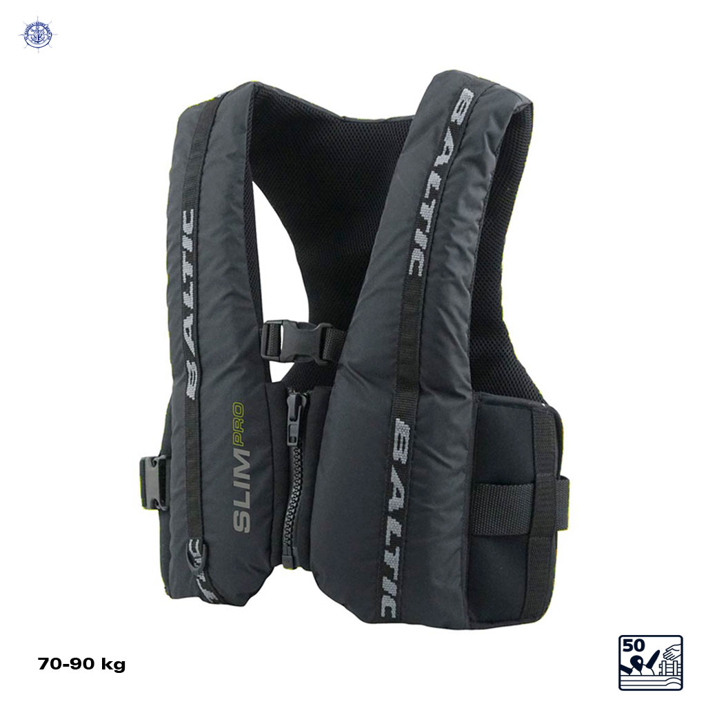 Baltic Gilet Aide Flottabilité Slim Pro 50N, L 70-90kg