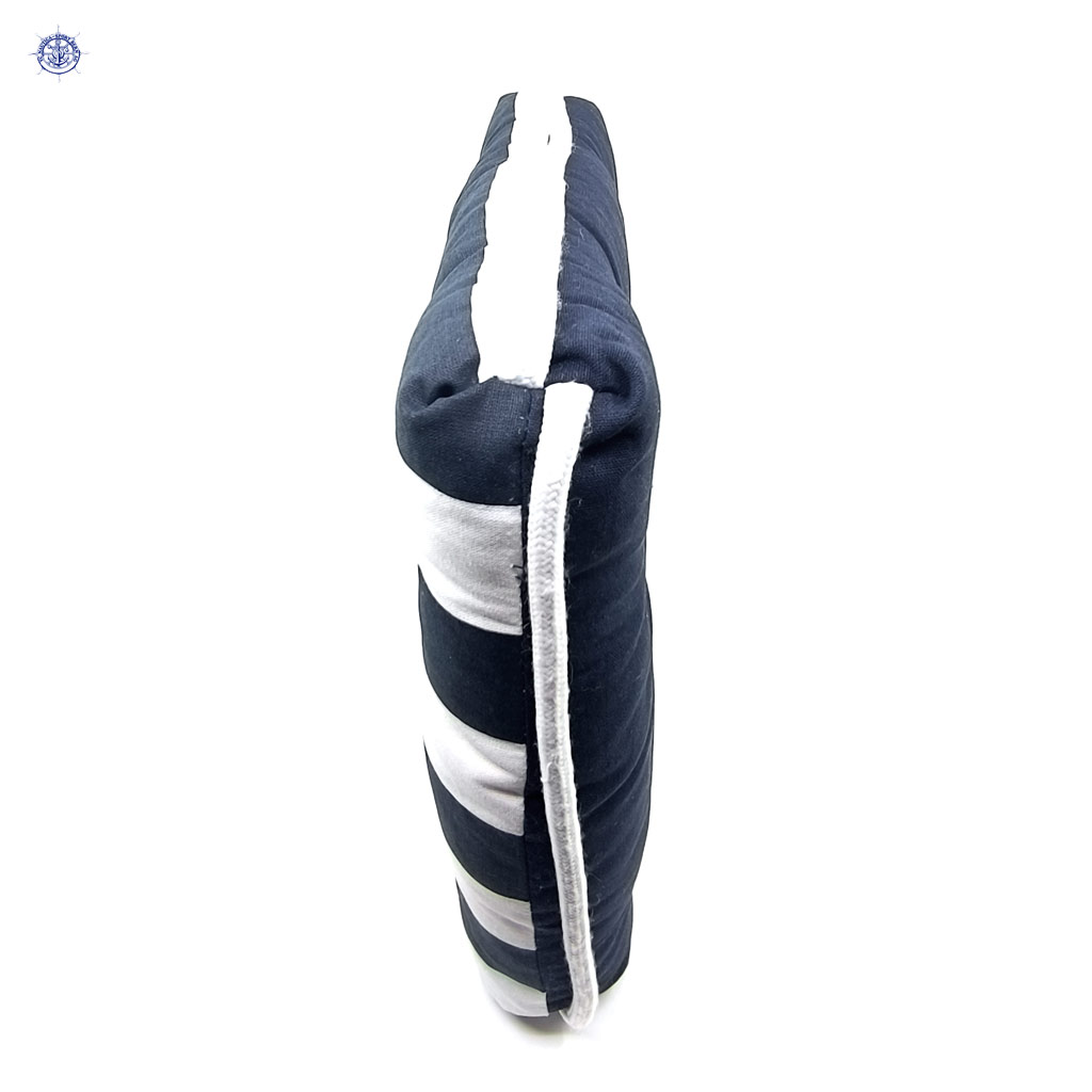 Kapok Sitzkissen Mini, navy / blau,weiss – Bild 4