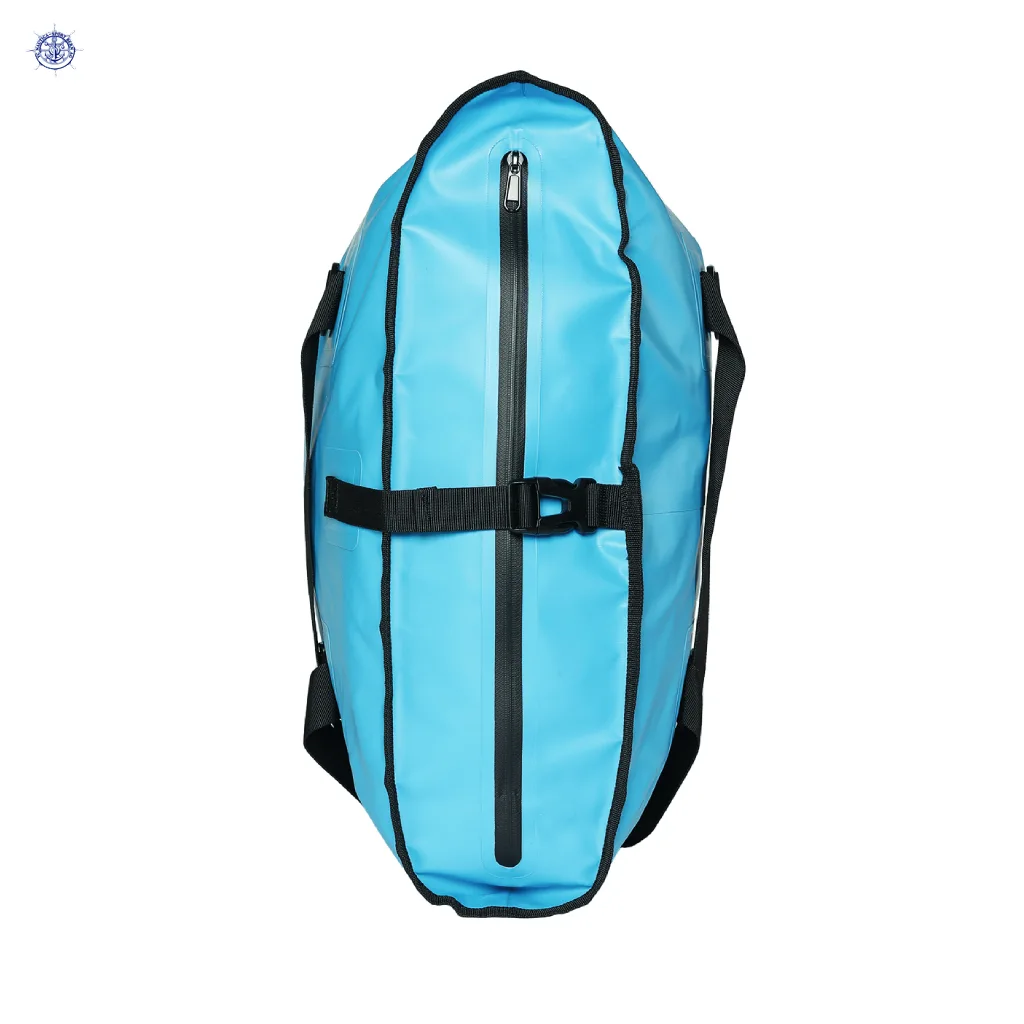 C4S wasserdichte Einkaufstasche aus PVC Himmelblau – Bild 2