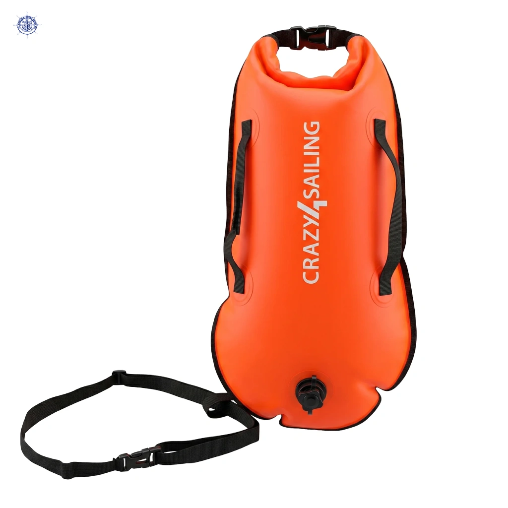 Schwimmboje Dry Bag 36 x 72 cm orange