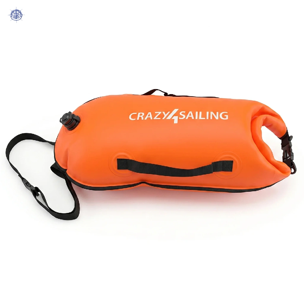 Schwimmboje Dry Bag 36 x 72 cm orange – Bild 2
